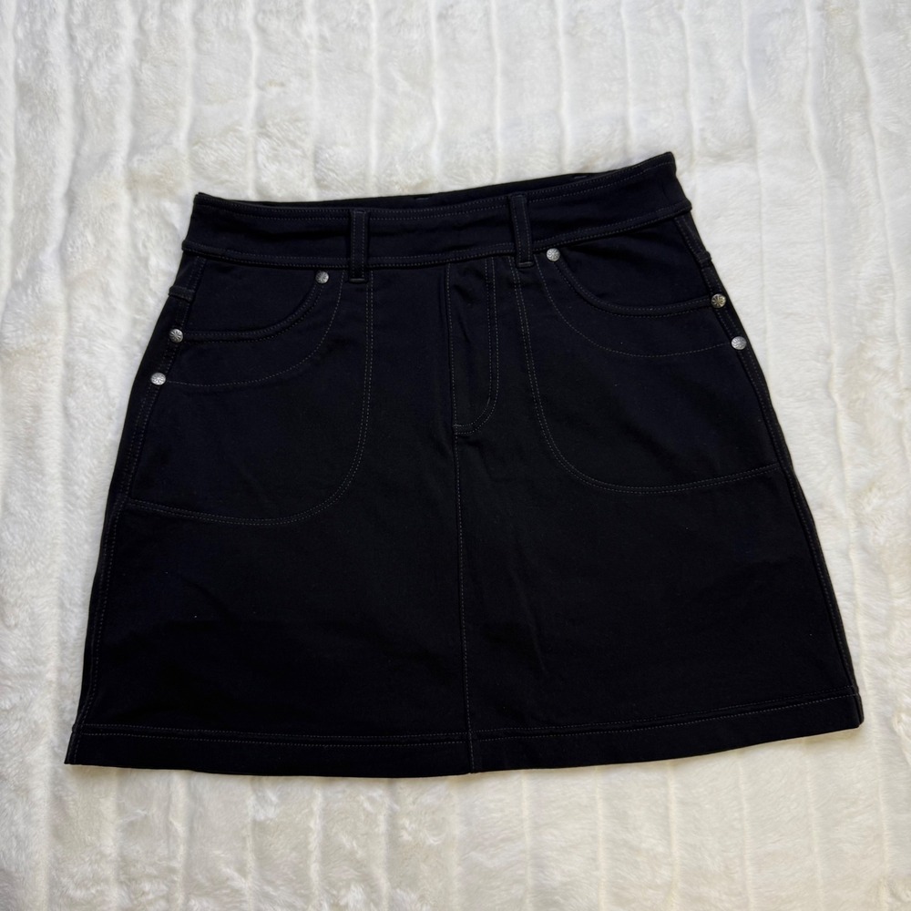 Athleta Womens Black Active Skort Built-in Shorts Pockets‎ XS